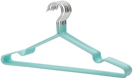 40 #10Pcs Kleurrijke Rubber & Rvs Hangers Voor Kleding Pinnen Non Slip Drogen Kledingrek Hanger Outdoor droogrek