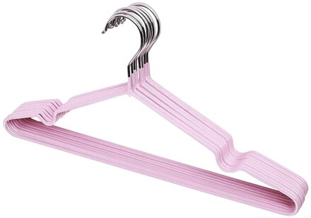 40 #10Pcs Kleurrijke Rubber & Rvs Hangers Voor Kleding Pinnen Non Slip Drogen Kledingrek Hanger Outdoor droogrek