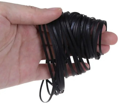 40-135MM Universal Mix Cassette Tape Machine Belts Assorted Common Flat Rubber Belt for Recorders Walkman CD 50PCS