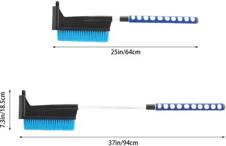 40 #2 In 1 Ice Borstel Auto Voorruit Voertuig Sneeuw Ijskrabber Sneeuw Borstel Schop Removal Brush Winter Gereedschappen voor De Auto Universele