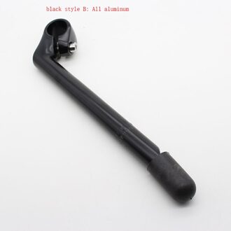 40*25.4*22.2*220Mm Fiets Stuurpen Stand Dode Vliegende Fiets Mouw Retro Getande Gans Hoofd Stem prinses Stuur Bike Stand B stijl zwart