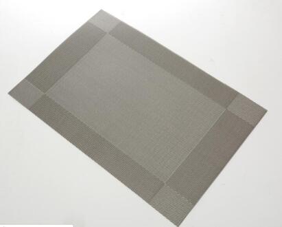 40*30cm Placemat mode pvc eettafel mat remblokjes kom pad onderzetters waterdicht tafelkleed pad anti -slip pad zilver