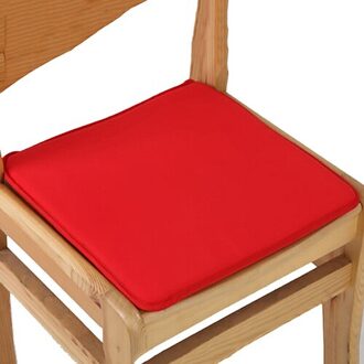 40*40cm Super Zacht Kussen voor Stoel Kussen Padchair antislip Sofa Decoratieve Zitkussen Stoel Vierkante seat Pad Rood