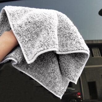40*40Cm Wasstraat Microfiber Handdoek Bamboe Houtskool Super Absorberende Car Cleaning Handdoek Nat Droog Sneldrogend Auto wassen Handdoek