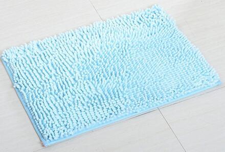 40*60 CM Super Zachte Badmat Microfiber Shag Badkamer Tapijten Non Slip Absorberende Sneldrogende Badkamer Tapijt Douche kleed lucht blauw
