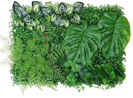40*60Cm Tuin Plant Hek Uv Beschermd Privacy Hek Scherm Kunstmatige Plant Hedge Paneel Groene Wallfor Outdoor Tuin achtertuin