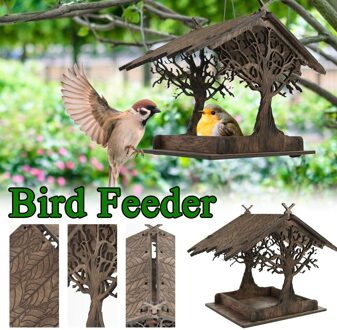 40 @ Bird Feeder Opknoping Voor Tuin Yard Decoratie Vormige Met Dak Buiten Tuin Feeder Accessoires Hummingbird Feeder
