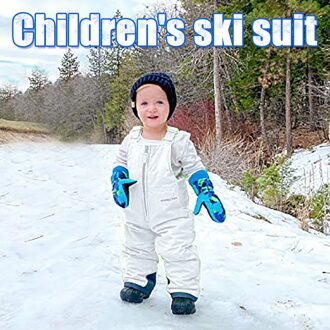 40 # Baby/Kind Sneeuw Skiën Broek Outdoor Ski Wear Peuter Borst Hoge Sneeuw Bib Overalls Waterdichte Warme Snowboarden broek