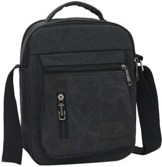 40 # Canvas Heren Schoudertas Voor Casual Crossbody Tas Waterdichte Zakelijke Schoudertas Voor Mannen Schoudertas Messenger tassen zwart