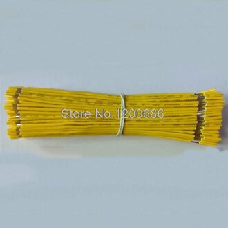 40 CM 5mm half strip UL 1007 18AWG GEEL 20 stuk/partij super flexibele 18AWG PVC geïsoleerde Draad Elektrische kabel, LED kabel,