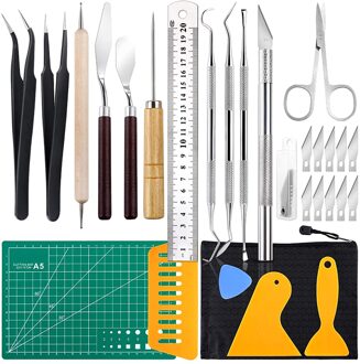 40 # Craft Vinyl Wieden Gereedschap Set Basic Vinyl Tool Silhouetten Halfedelsteen Belettering Diy Accessoires Handgemaakte Tool Silhouetten Halfedelsteen