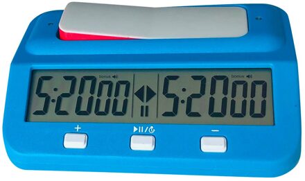 40 # Digitale Professionele Schaken Klok Count Up Down Timer Sport Elektronische Schaakklok I-GO Concurrentie Bordspel Schaken Horloge blauw