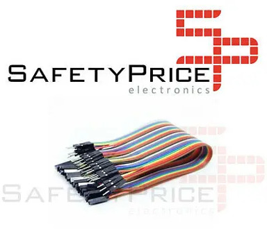 40 female male CABLES 10cm jumpers dupont 2,54 arduino pic protoboars