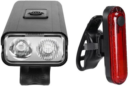 40 # Fiets Lamp Ultra Bright Bike Light Set Fietsen Koplamp En Achterlicht Fietsverlichting Mtb Racefiets Accessoires