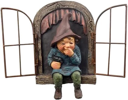 40 # Hars Naughty Tuin Gnome Tuin Decoratie Grappige Standbeeld Oude Man Fairy Tuin Ornament Accessoires Elfen Desk Decor