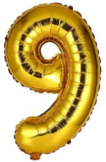 40 Inch Goud Zilver Nummers Folie Ballon Digit Air Mylar Ballons Verjaardagsfeestje Bruiloft Decoratie Evenement Feestartikelen goud 9
