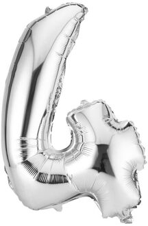40 Inch Goud Zilver Nummers Folie Ballon Digit Air Mylar Ballons Verjaardagsfeestje Bruiloft Decoratie Evenement Feestartikelen zilver 4