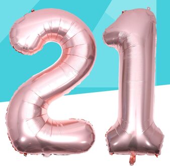 40 Inch Nummer 18 Ballon Party Festival Decoraties Verjaardag Anniversary Jumbo Folie Ballonnen Feestartikelen Foto Props roos goud 1