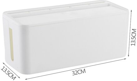 40 # Kabel Opbergdoos Charger Wire Management Power Strip Draad Case Anti-stof Charger Socket Organizer Netwerk Lijn opslag Bin