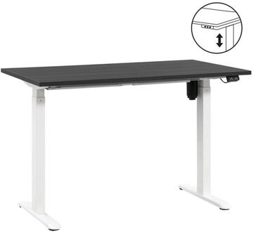 40% korting - Leen Bakker - Bureau Homeworx Zit/sta Elektrisch Verstelbaar - /wit - 75/118x120x70 Cm - Metaal/Hout - Zwart