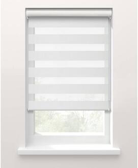 40% korting - Leen Bakker - Fenstr Duo Rolgordijn Planos Lichtdoorlatend - (10030) - Polyester - Wit - 120x10x10 Cm