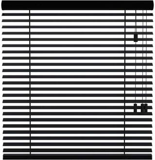 40% korting - Leen Bakker - Fenstr En Jaloezie New York 50mm - (15013) - Hout - Zwart - 120x10x10 Cm