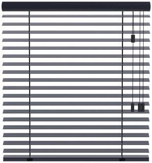 40% korting - Leen Bakker - Fenstr En Jaloezie New York 65mm - Antraciet (20709) - Hout - Grijs - 120x10x10 Cm