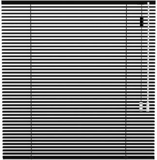 40% korting - Leen Bakker - Fenstr Jaloezie 25mm Extra Mat - (15028) - Aluminium - Zwart - 120x10x10 Cm