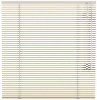 40% korting - Leen Bakker - Fenstr Jaloezie 25mm Mat - (25110) - Aluminium - Beige - 120x10x10 Cm