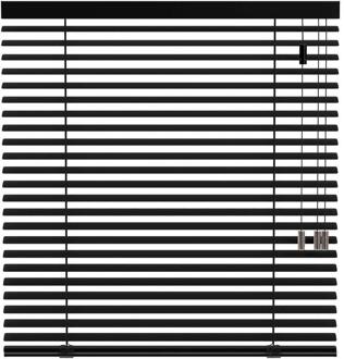 40% korting - Leen Bakker - Fenstr Jaloezie 50mm Extra Mat - (15031) - Aluminium - Zwart - 120x10x10 Cm
