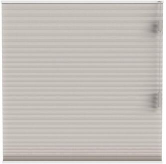 40% korting - Leen Bakker - Fenstr Plisségordijn Boston Dubbel 25mm Lichtdoorlatend - Linnen (25511) - Polyester - Grijs - 120x10x10 Cm