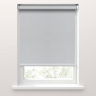 40% korting - Leen Bakker - Fenstr Rolgordijn Rimini Screen - Wit Grijs (10029) - Polyester - Grijs#Wit - 120x10x10 Cm