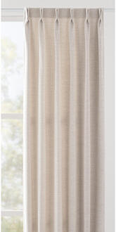 40% korting - Leen Bakker - Gordijnstof Amy - Polyester - Wit - B150 Cm