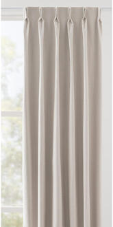 40% korting - Leen Bakker - Gordijnstof Esmee - Off White - Polyester - Wit - B150 Cm