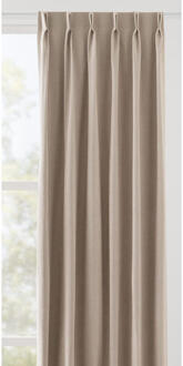 40% korting - Leen Bakker - Gordijnstof Olivier - Ecru - Polyester - Beige - B145 Cm