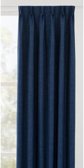 40% korting - Leen Bakker - Gordijnstof Rudy - Polyester - Blauw - B150 Cm