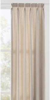 40% korting - Leen Bakker - Gordijnstof Tristan Lichtdoorlatend - Polyester - Wit - B150 Cm
