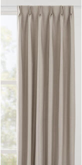 40% korting - Leen Bakker - Gordijnstof Vivian - Off White - Polyester - Wit - B140 Cm