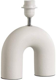 40% korting - Leen Bakker - Lampvoet Senna - Off-white - 27,5x20,5x7,5 Cm - Keramiek - Crème