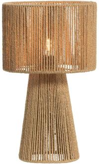 40% korting - Leen Bakker - Tafellamp Senne - Naturel - E14 - 40xØ22 Cm - Papier - Beige