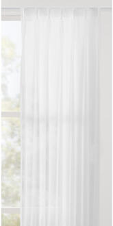 40% korting - Leen Bakker - Vitrage Barcelona - Polyester - Wit - H295 Cm