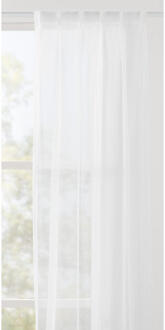 40% korting - Leen Bakker - Vitrage Jasmijn - Polyester - Crème - H297 Cm