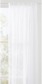 40% korting - Leen Bakker - Vitrage Suus - 295 Cm - Polyester - Wit - H298 Cm
