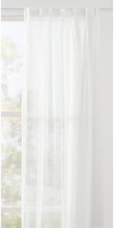 40% korting - Leen Bakker - Vitrage Suus - Ecru - 295 Cm - Polyester - Grijs - H298 Cm