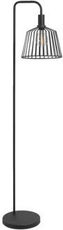 40% korting - Leen Bakker - Vloerlamp Fynn E27 65x36x30 Cm - Metaal - Zwart