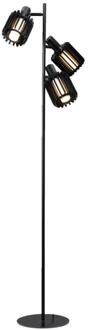 40% korting - Leen Bakker - Vloerlamp Janet - Ø35 X 160 Cm - Aluminium - Zwart