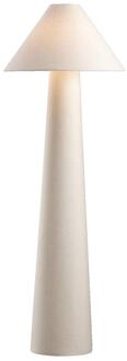 40% korting - Leen Bakker - Vloerlamp Skye - Ø50x140 Cm - Stof - Beige