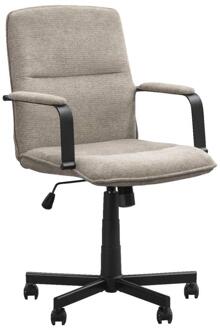 40% korting - Op=Op | Leen Bakker - Bureaustoel Osby - Zand - Stof - Beige - 61x60x104 Cm