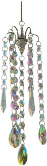 40 # Kroonluchter Windgong Coating Crystal Prisms Opknoping Suncatcher Rainbow Chaser Gordijnen Hanger Home Decor