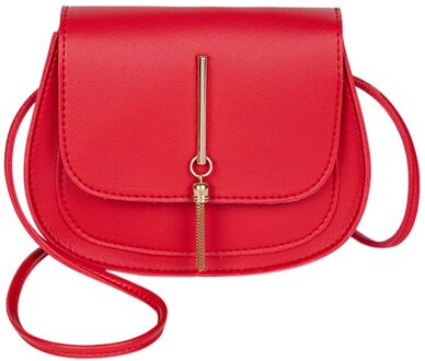 & 40 Mode Sling Bag Eenvoudige Stijl Effen Kleur Kwastje Lederen Schoudertas Messenger Bag Bolsas De Mujer Vrouwen Handtassen